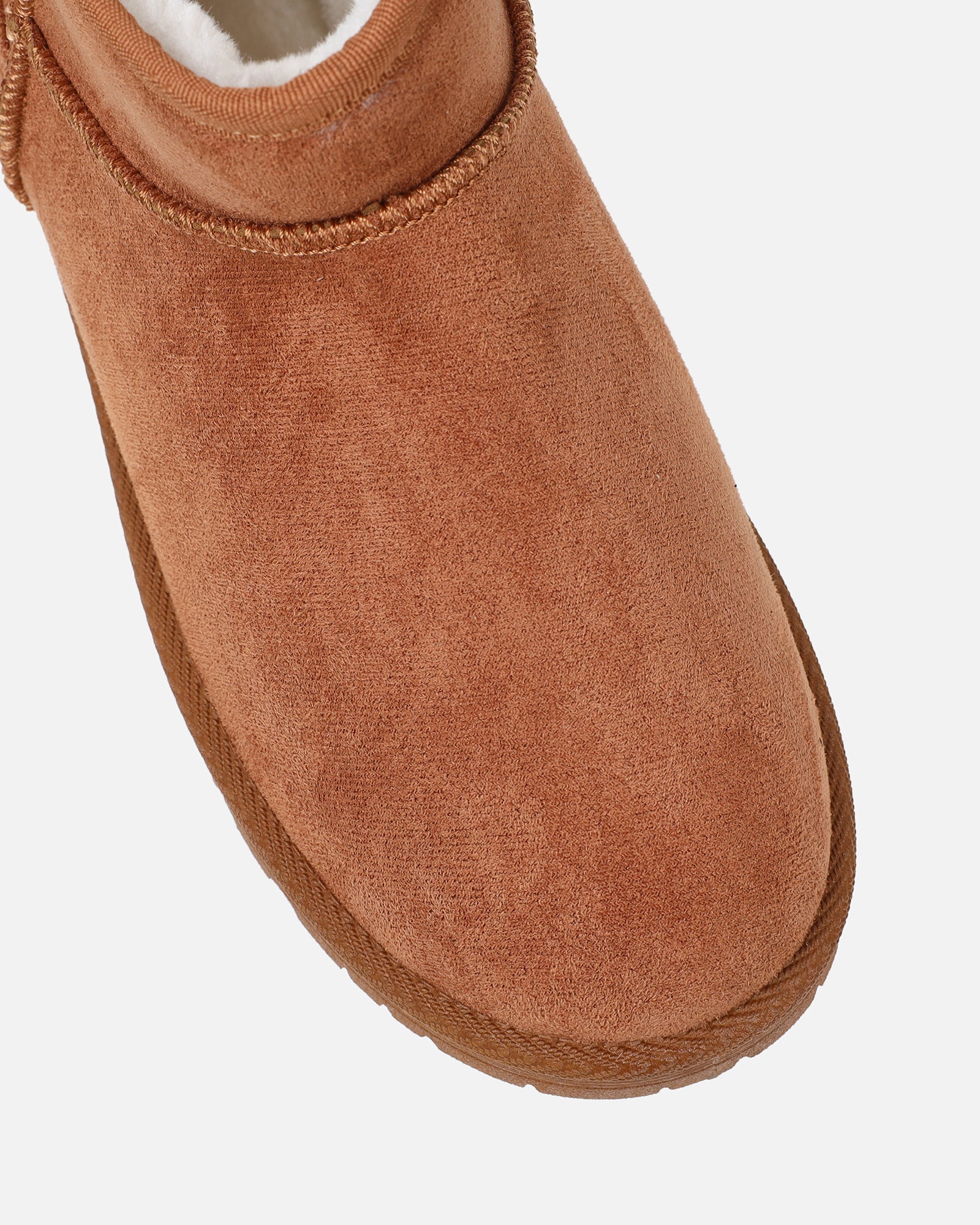 Cari Tan Faux Suede Ultra Low Boots - Image 4