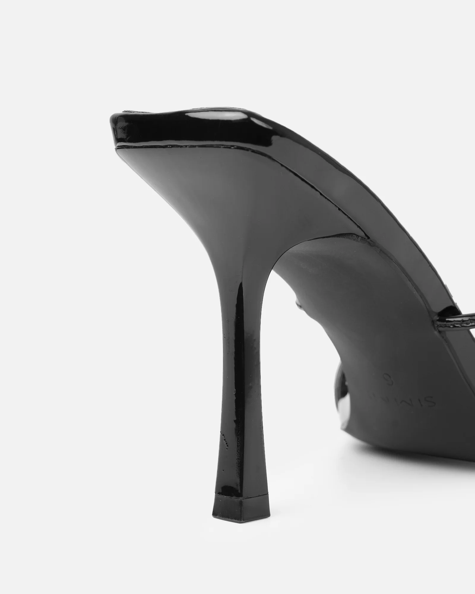 Danique Black Patent Mules - Image 3