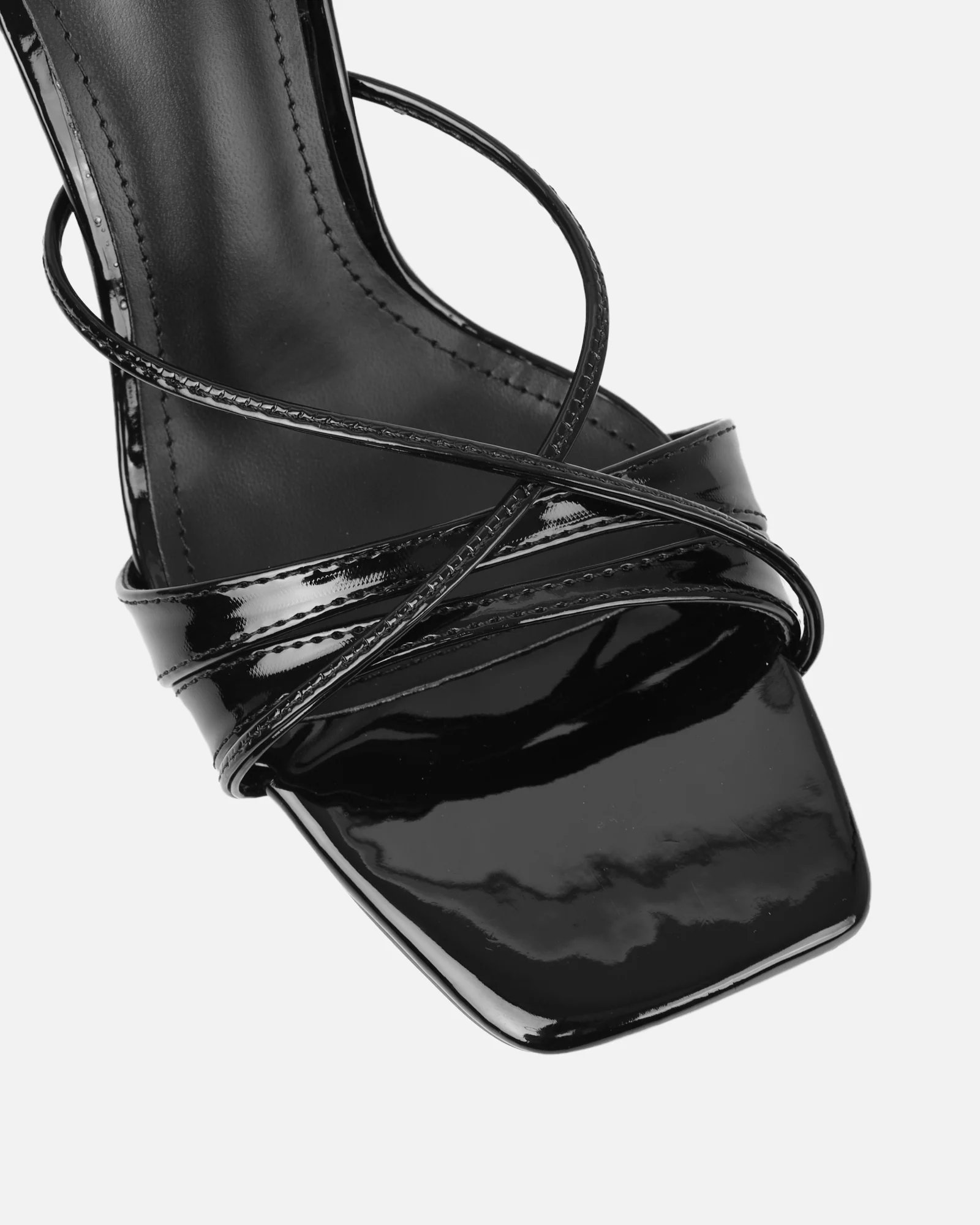 Danique Black Patent Mules - Image 4