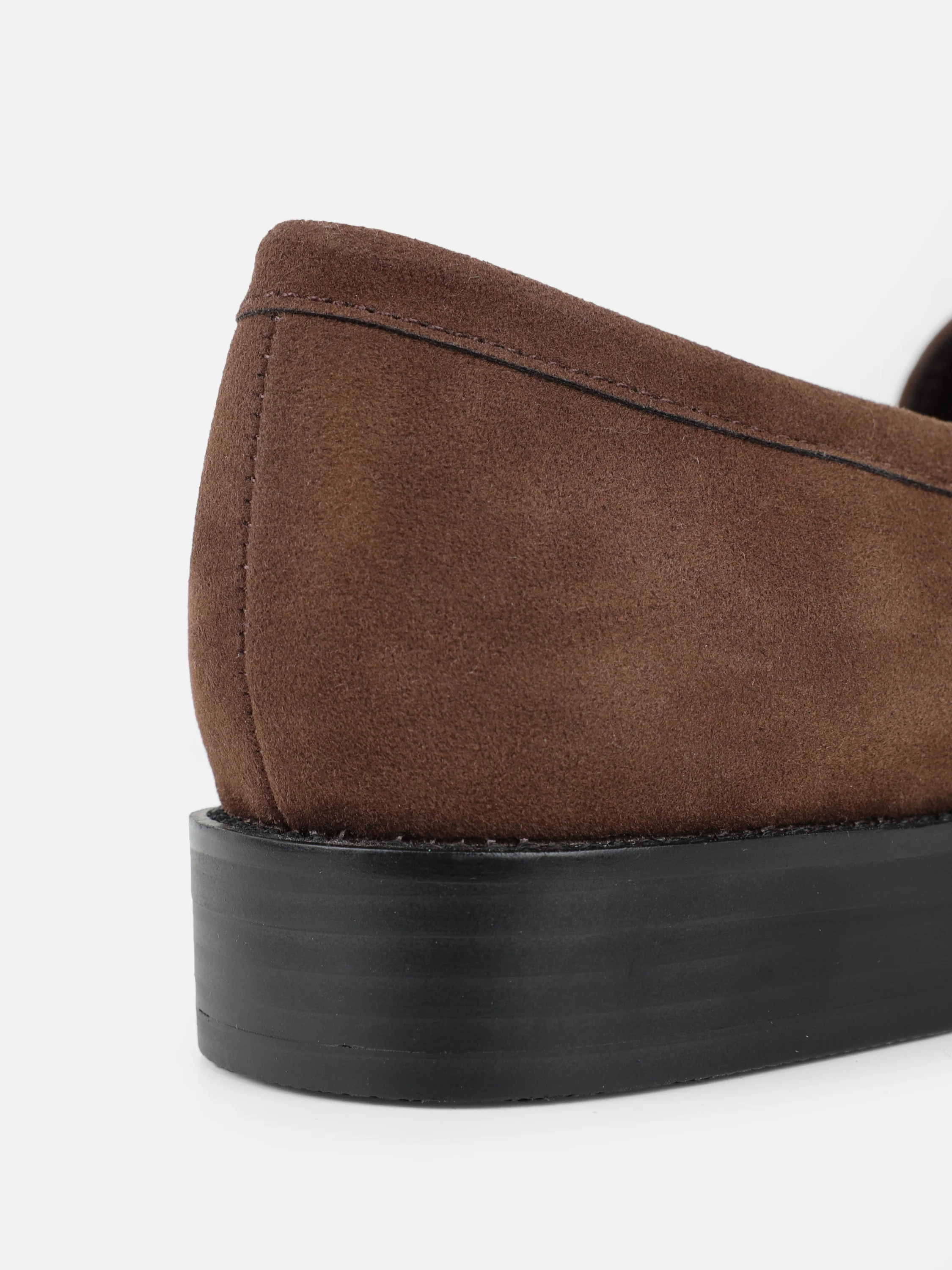 Dime Brown Suede Penny Loafers - Image 3