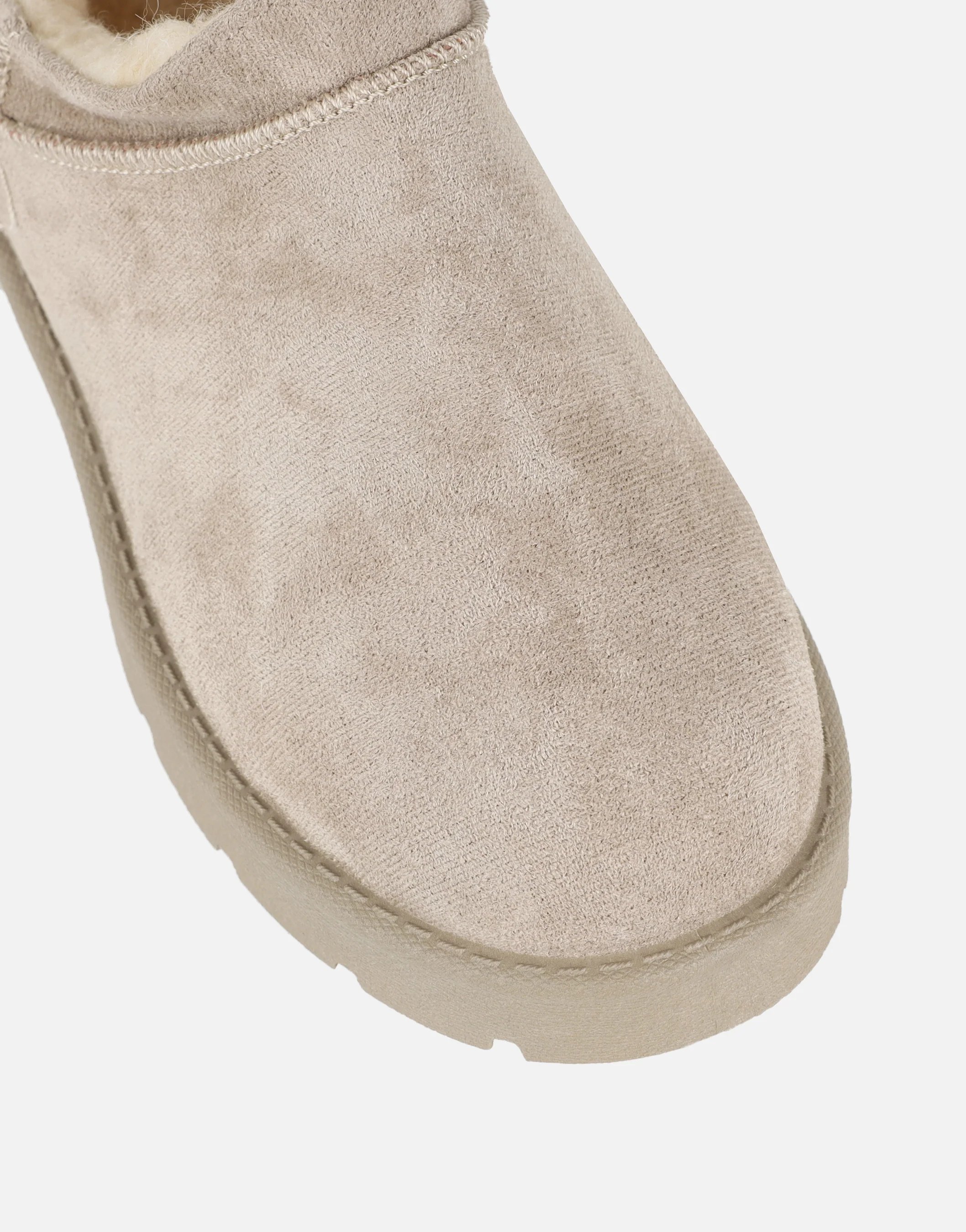 Emmy Mushroom Faux Suede Micro Flatform Boots - Image 4