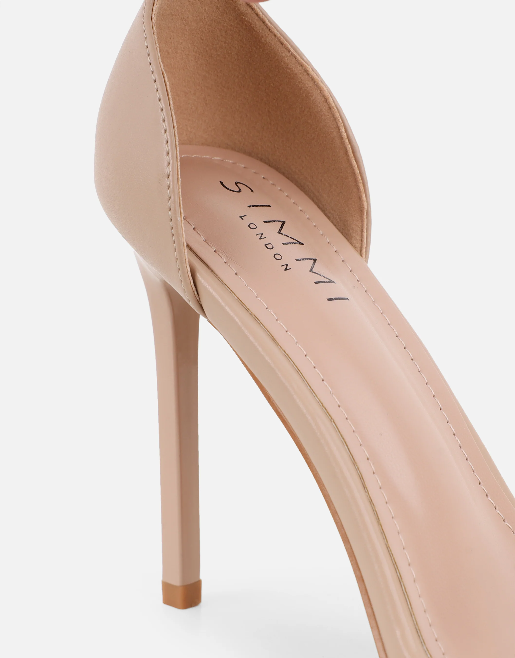 Gabby Nude Barely There Heeled Sandals - Image 3