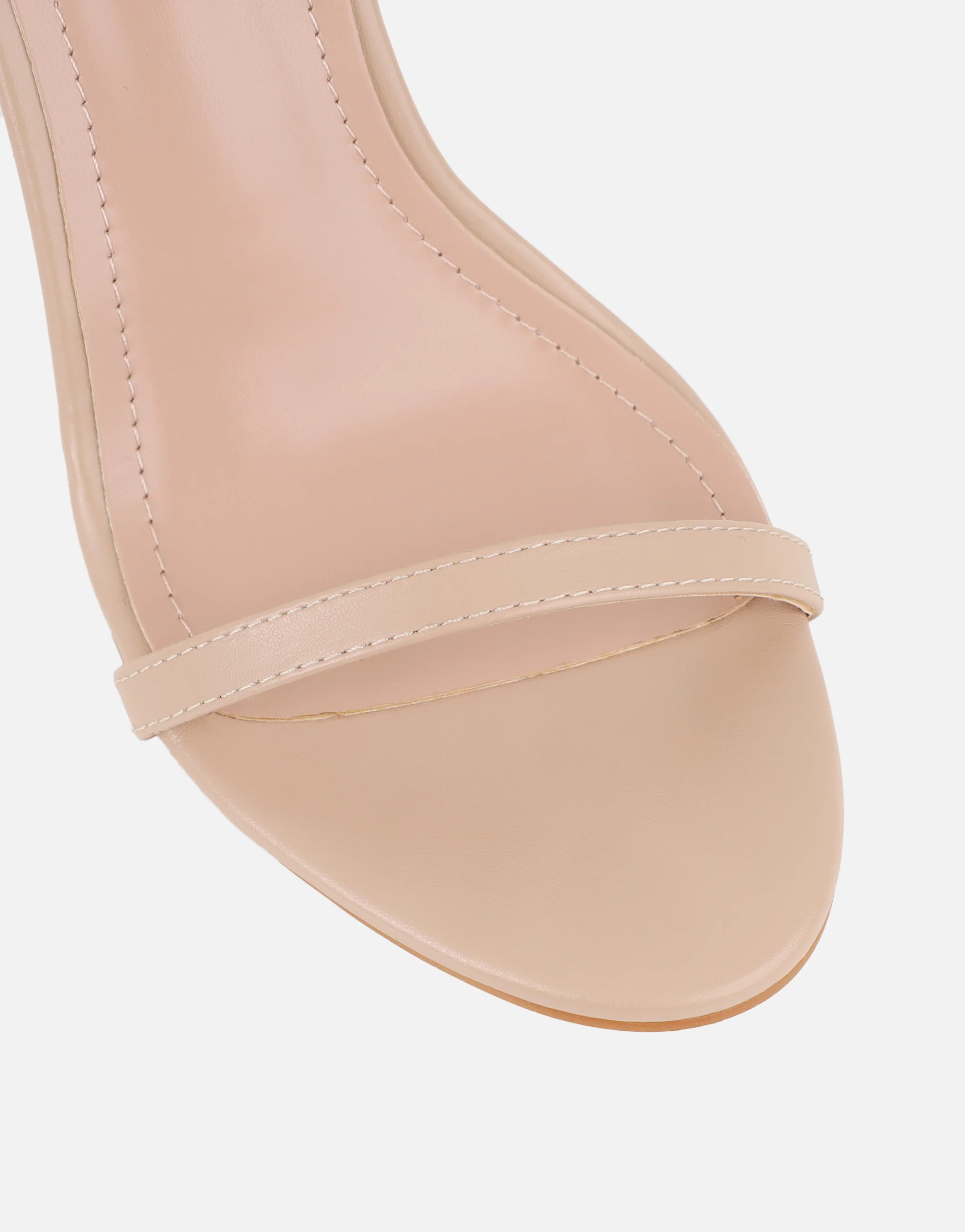 Gabby Nude Barely There Heeled Sandals - Image 4