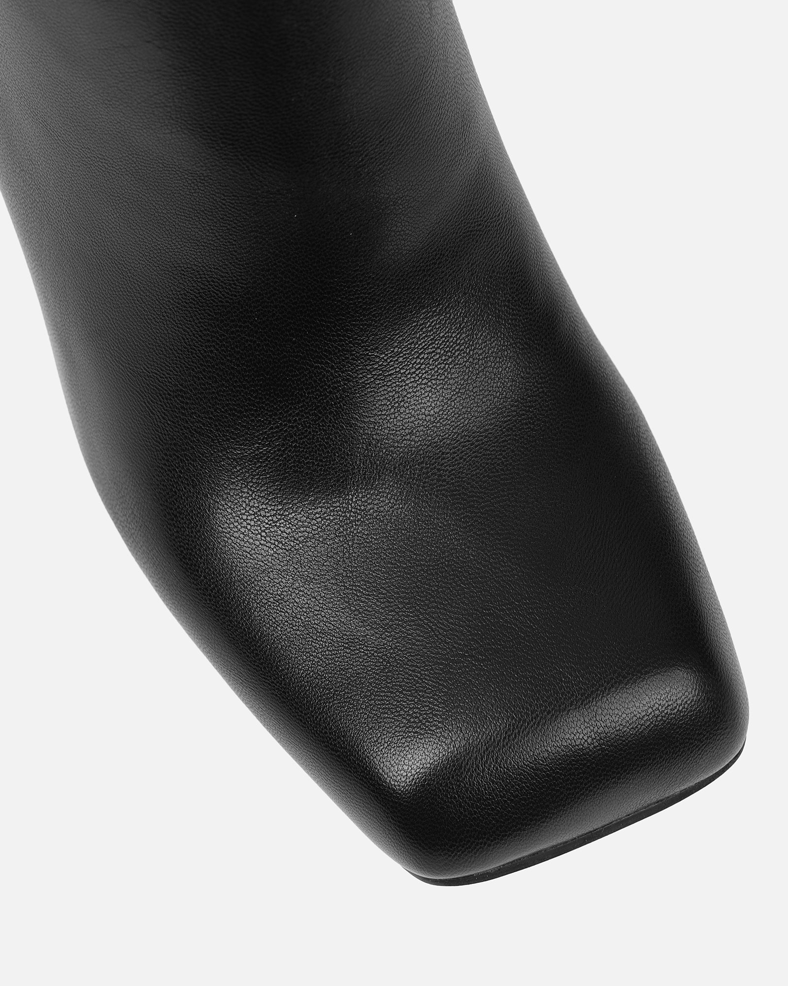 Garfield Black Square Toe Ankle Boots - Image 4