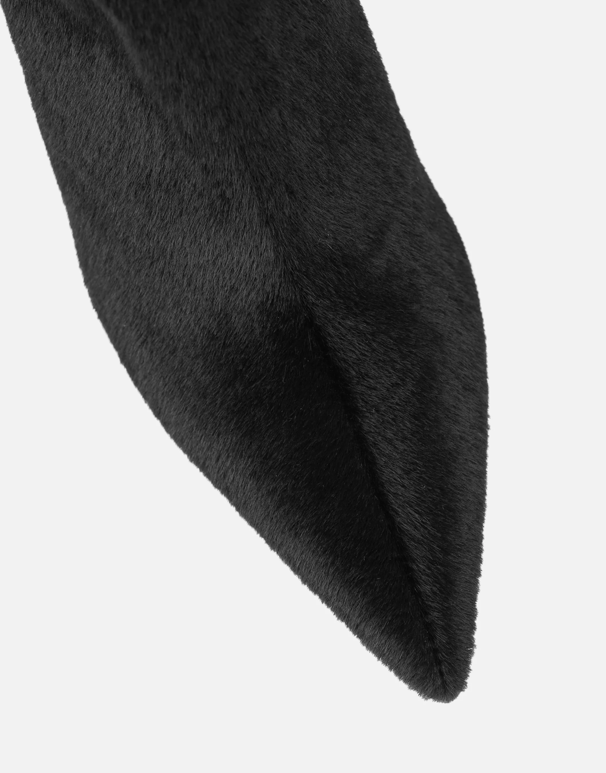 Harvie Black Faux Pony Hair Heeled Ankle Boots - Image 4