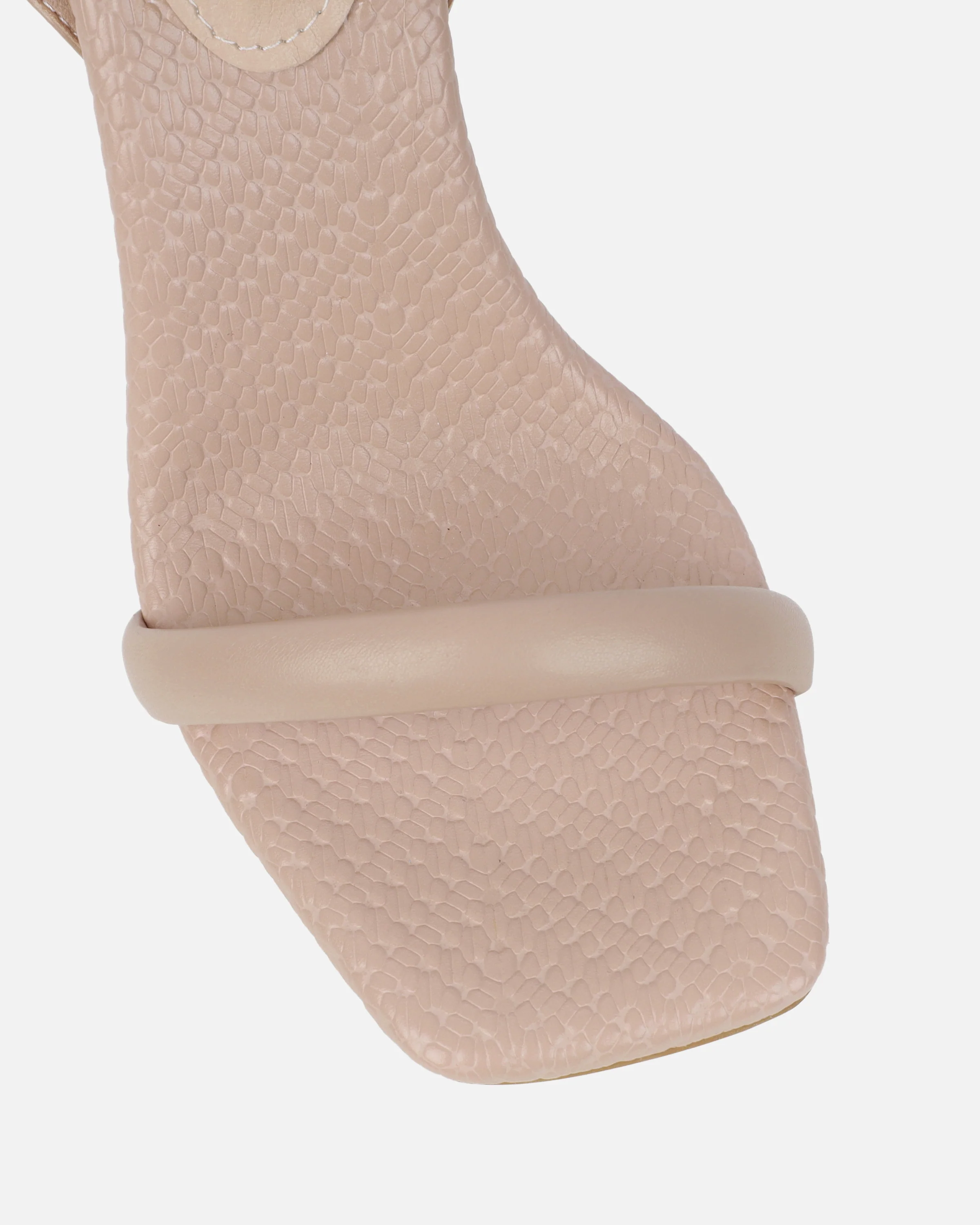 Inara Nude Sculptural Heeled Sandals - Image 4