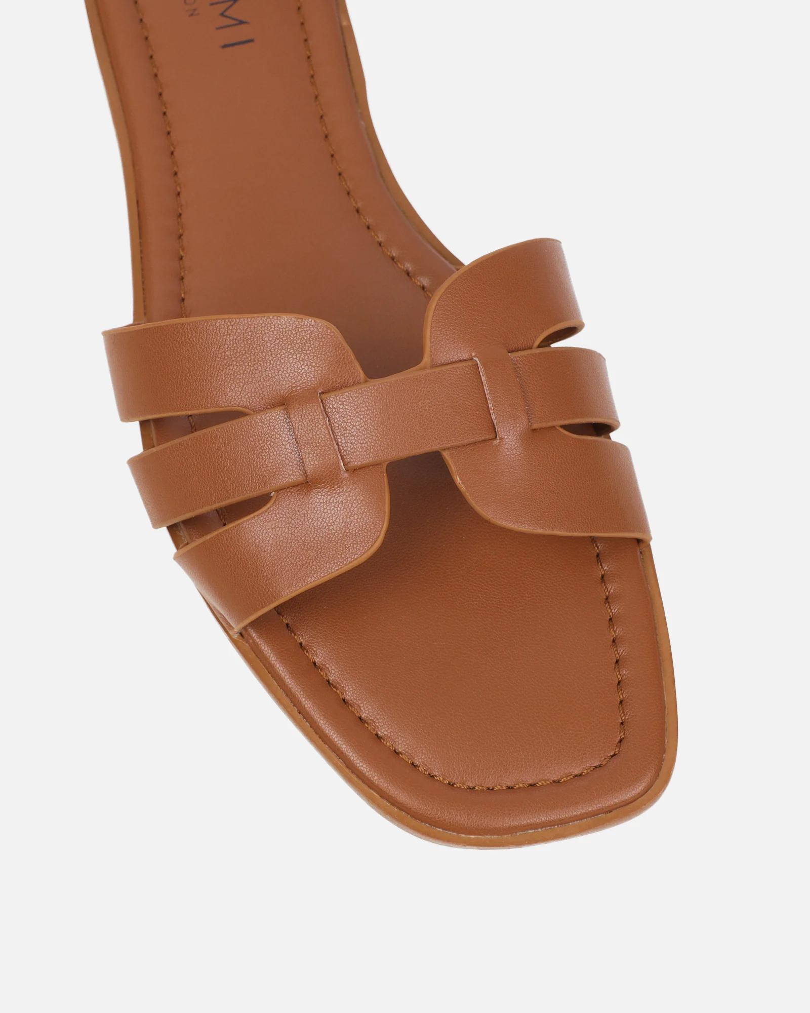 Jorja Tan Slip On Flat Sandals - Image 4