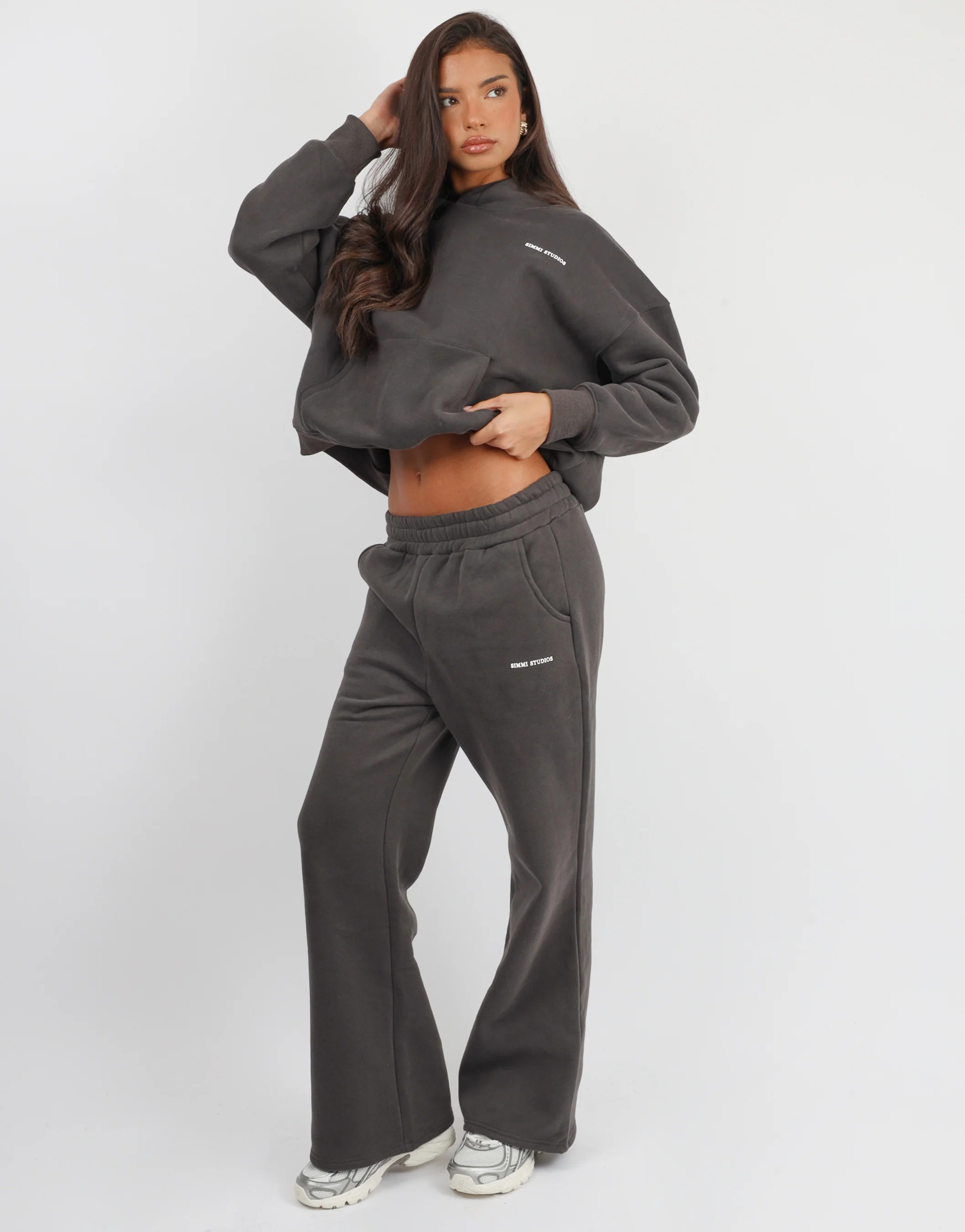 Maeve Simmi Studios Essentials Hoodie in Slate - Image 3