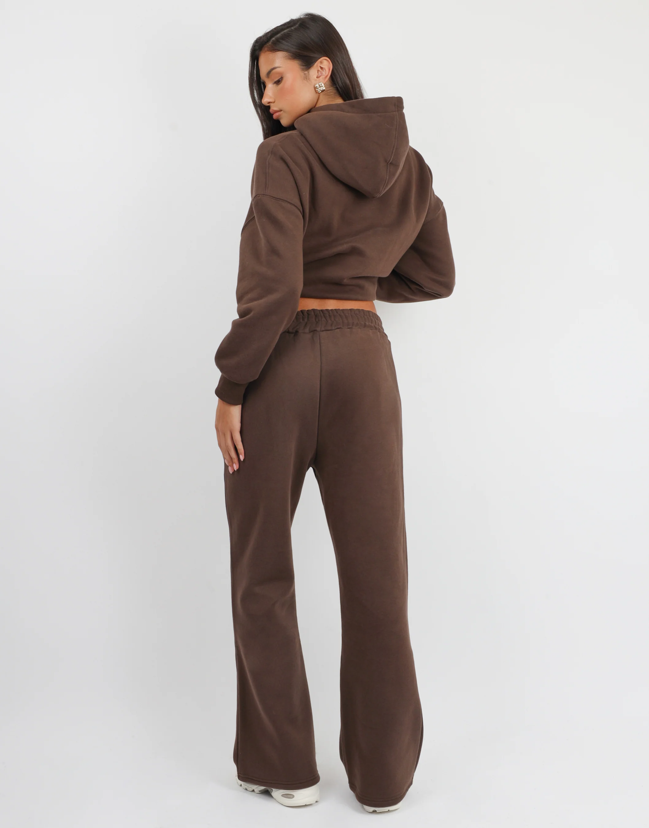 Maisy Simmi Studios Essentials Hoodie in Brown - Image 5