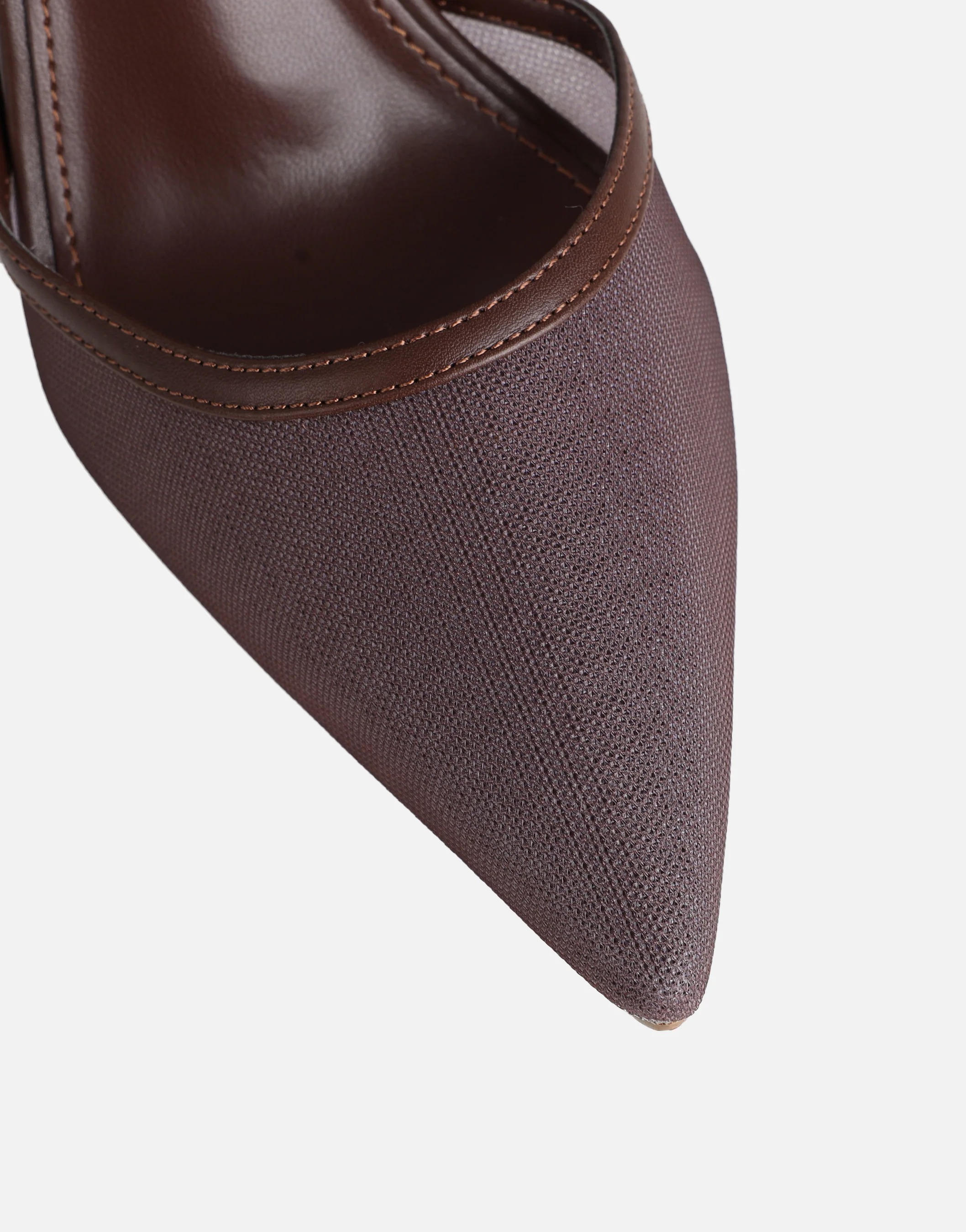 Mandisa brown mesh court heels - Image 4