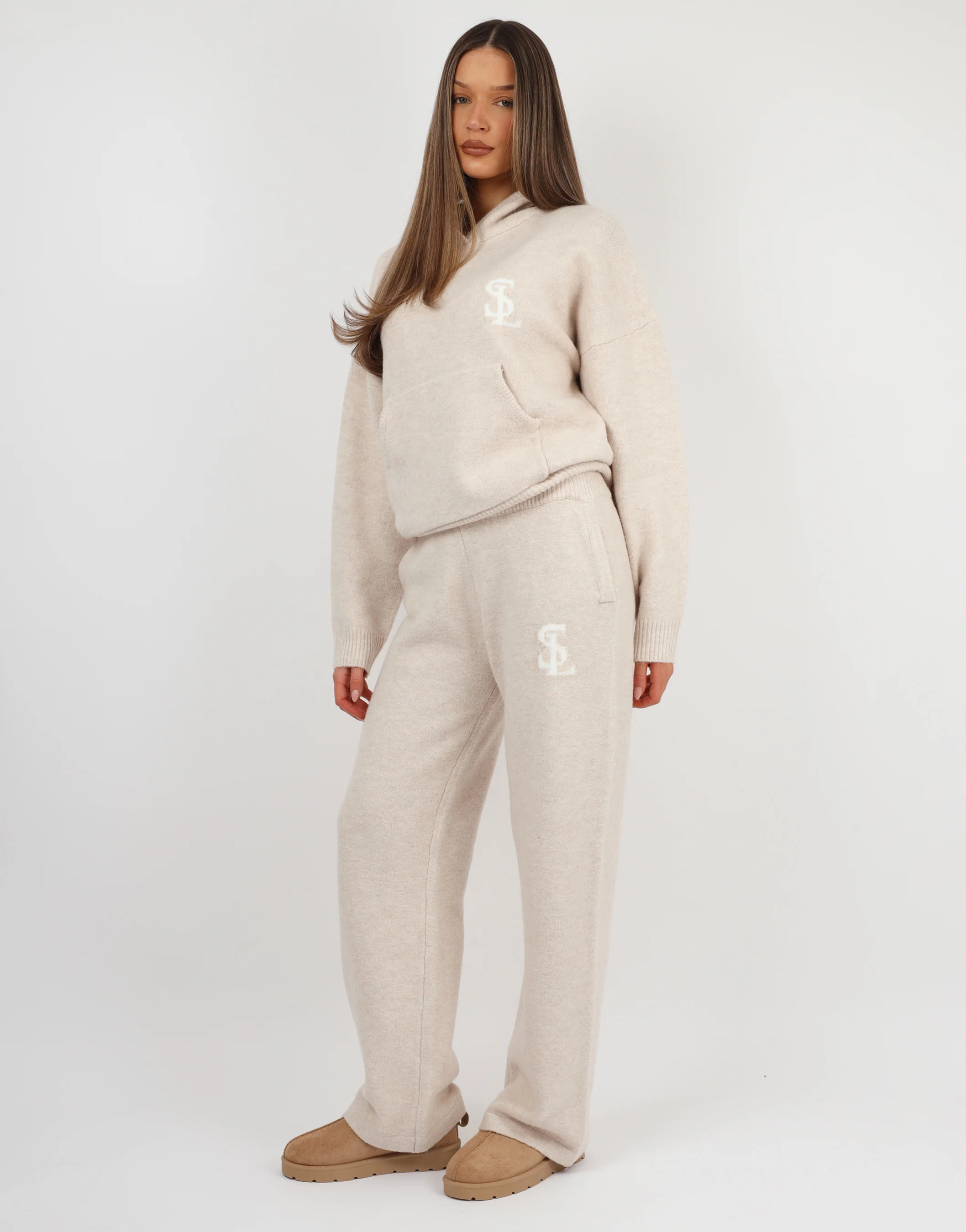 Mari Simmi Studios Knitted Hoodie In Cream - Image 4