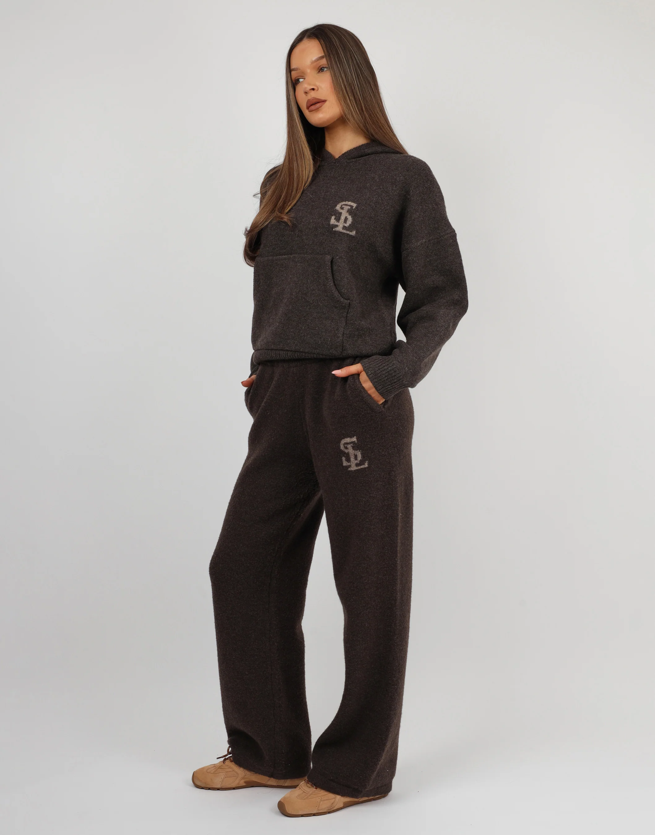 Mari Simmi Studios Knitted Hoodie In Teddy - Image 3