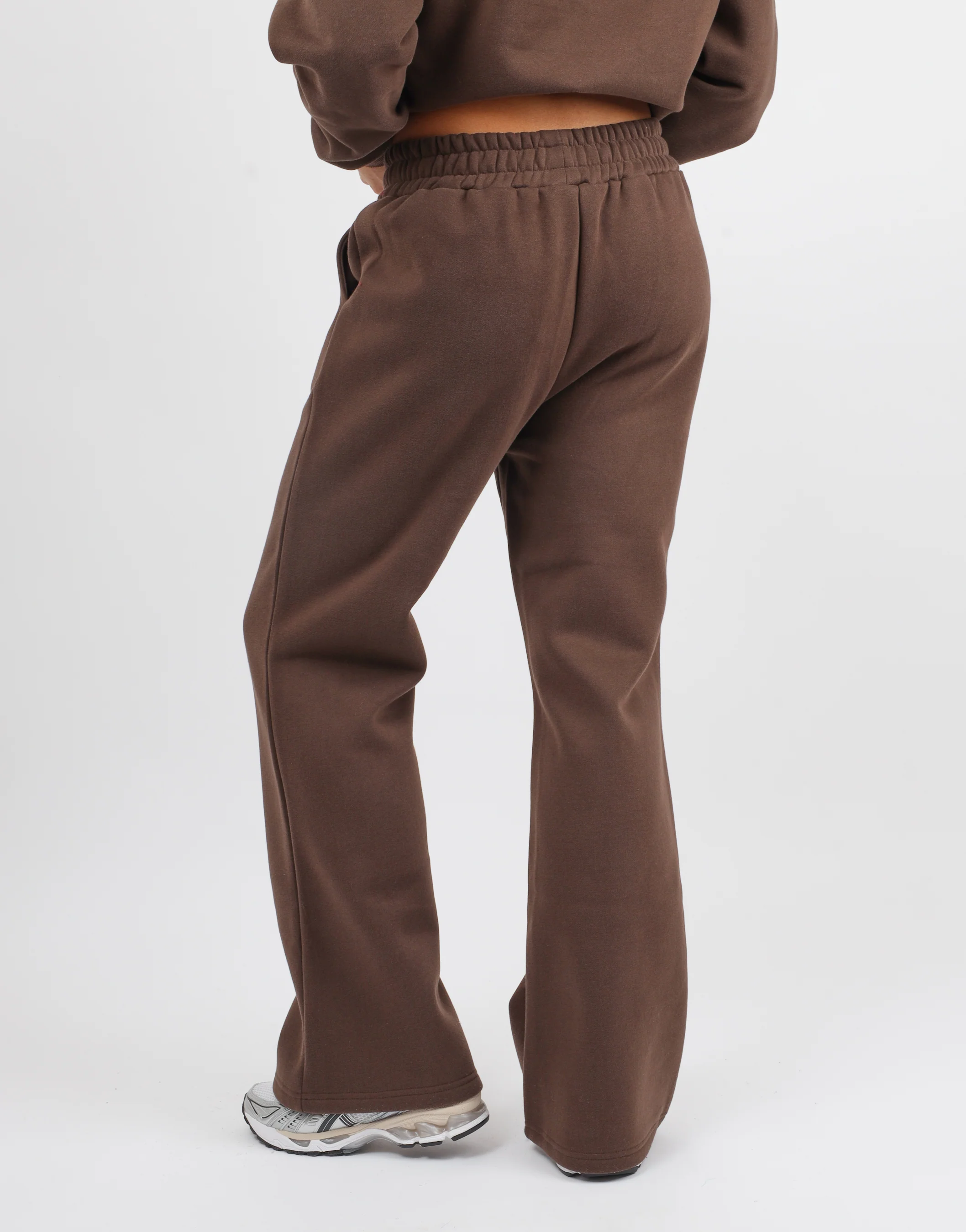 Mia Simmi Studios SL Sport Flared Joggers in Brown - Image 5