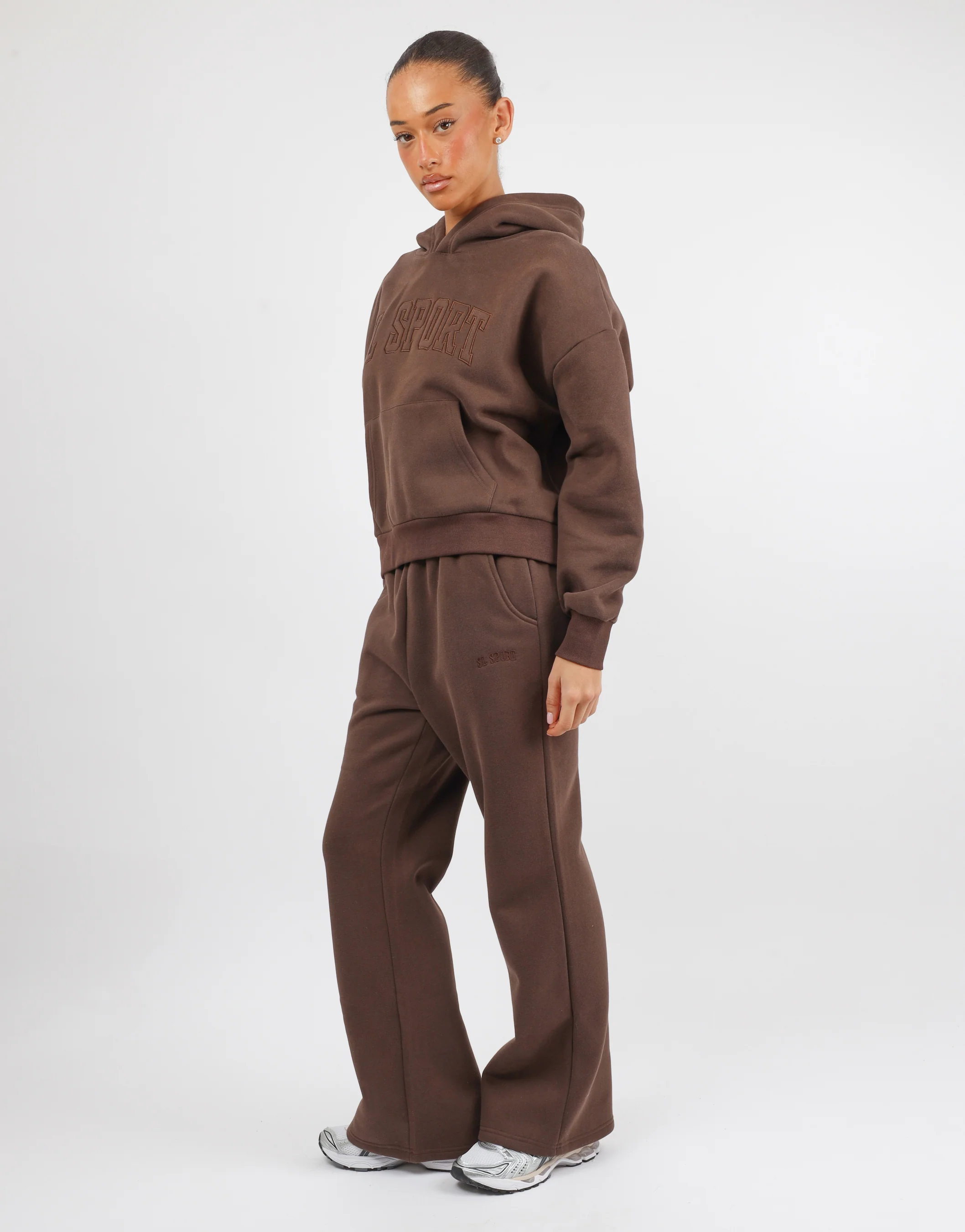 Mia Simmi Studios SL Sport Hoodie In Brown - Image 4
