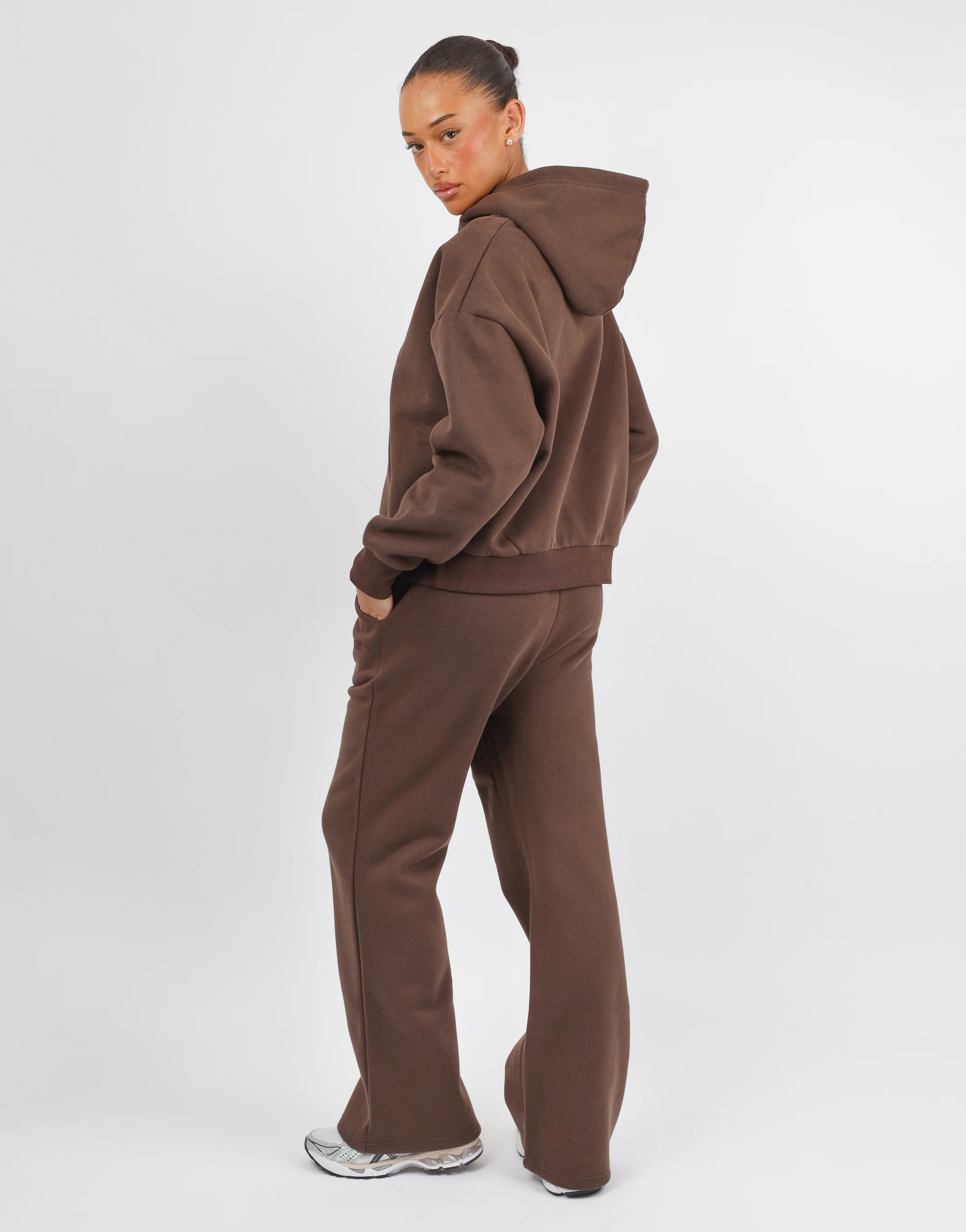 Mia Simmi Studios SL Sport Hoodie In Brown - Image 5