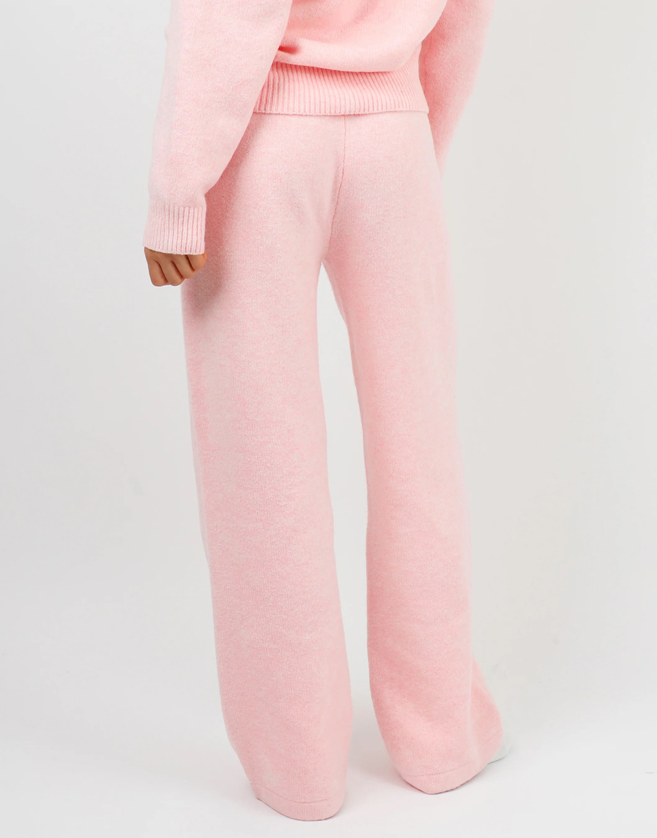 Romy Simmi Studios Chunky Knit Trousers In Pink - Image 4
