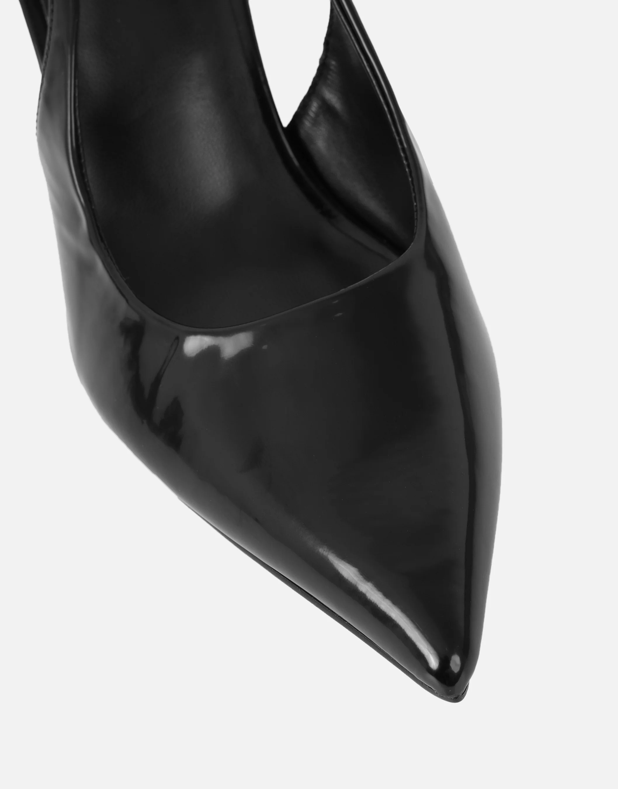 Samaya Black Slingback Court Shoes - Image 4