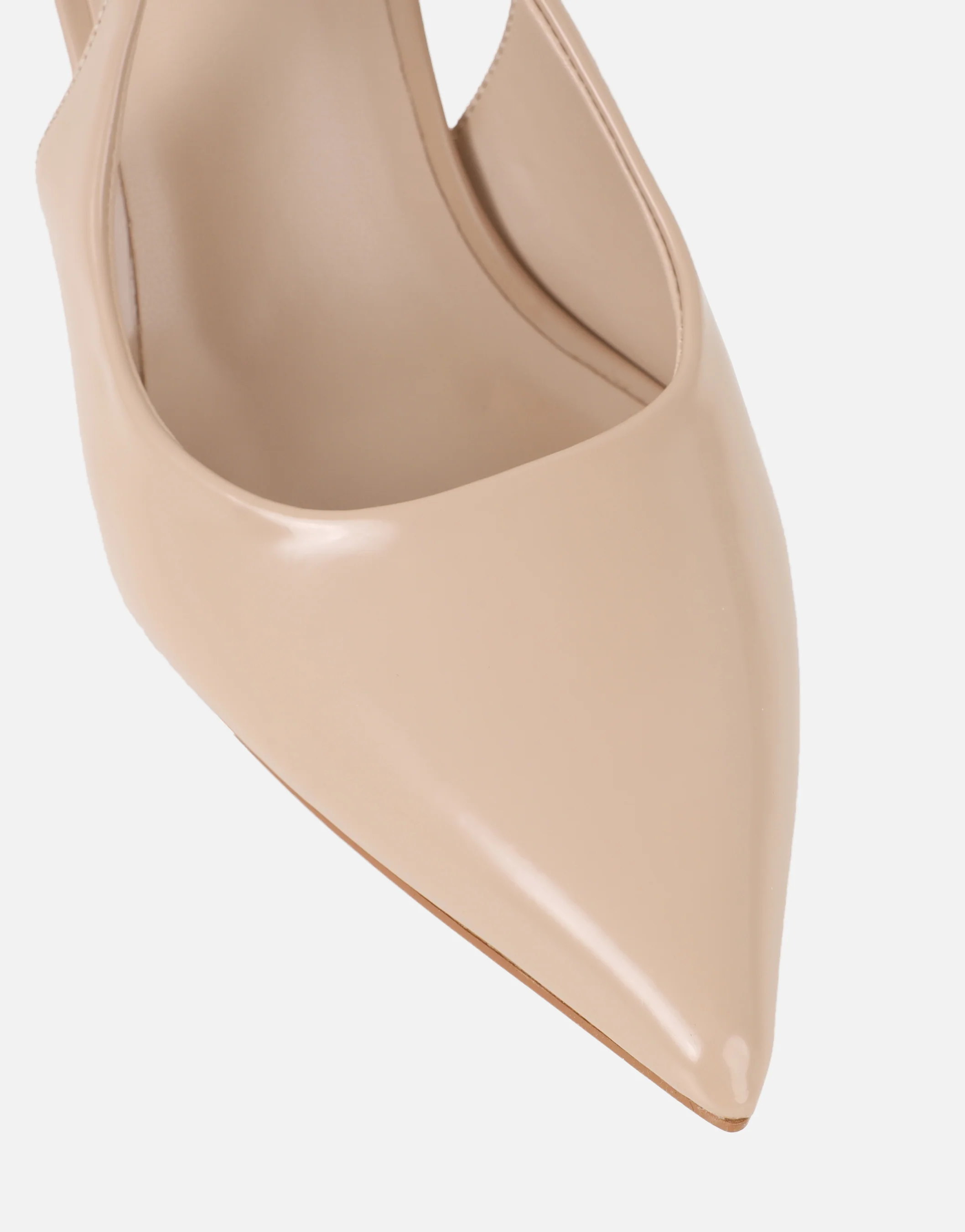 Samaya Nude Slingback Court Shoes - Image 4