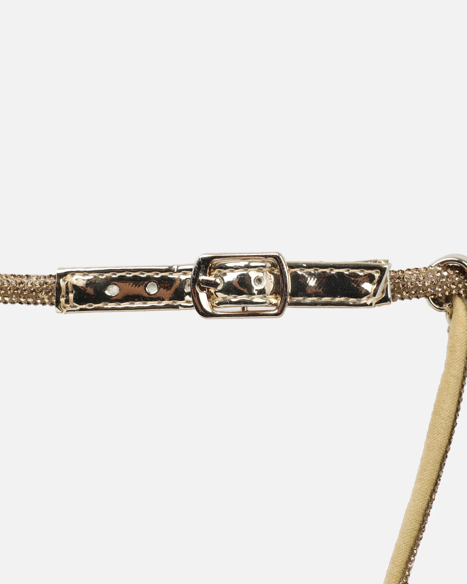 Sharon Gold Mirror Diamante Heeled Sandals - Image 3