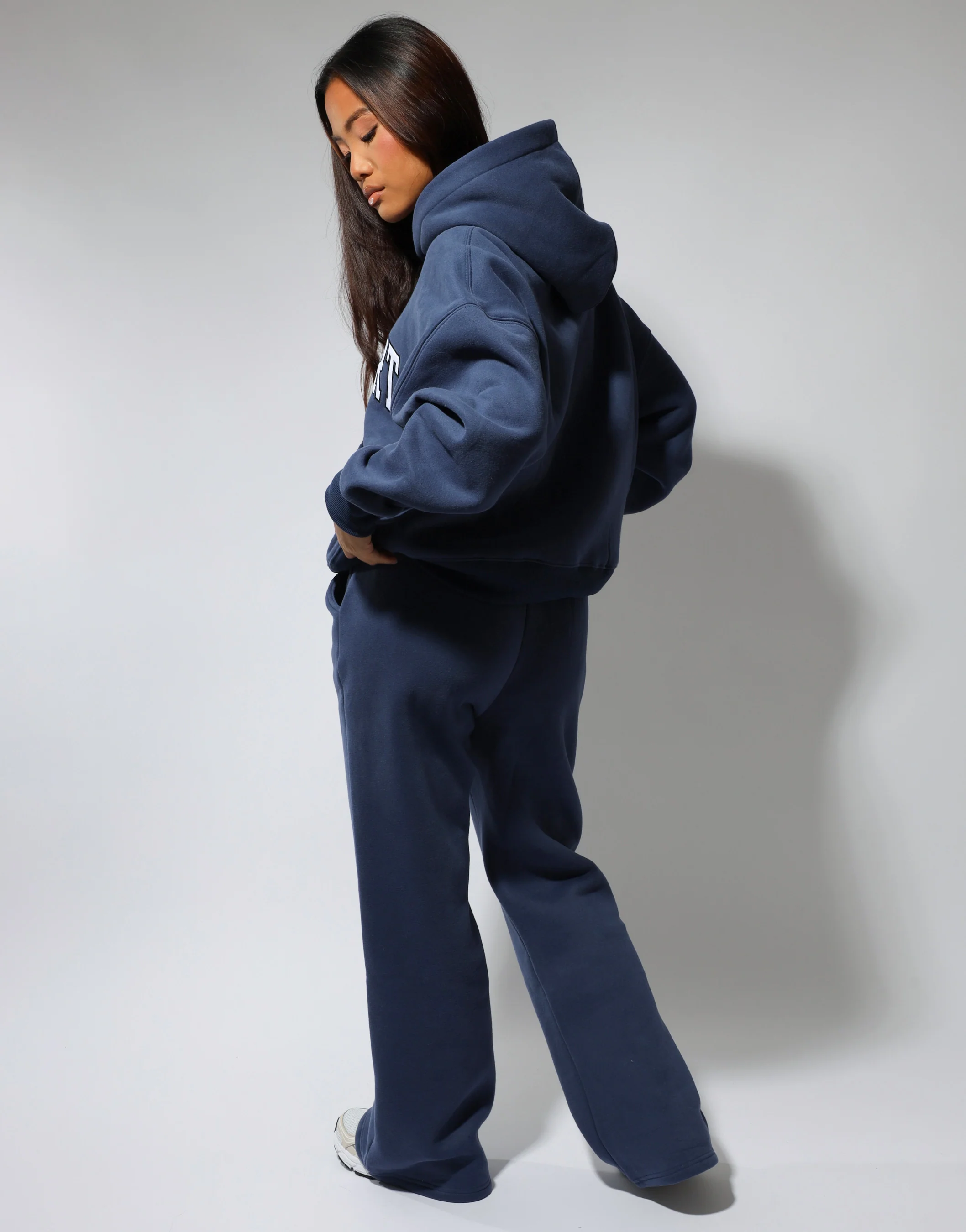 Colby Simmi Studios SL Sport Flared Joggers in vintage blue - Image 4