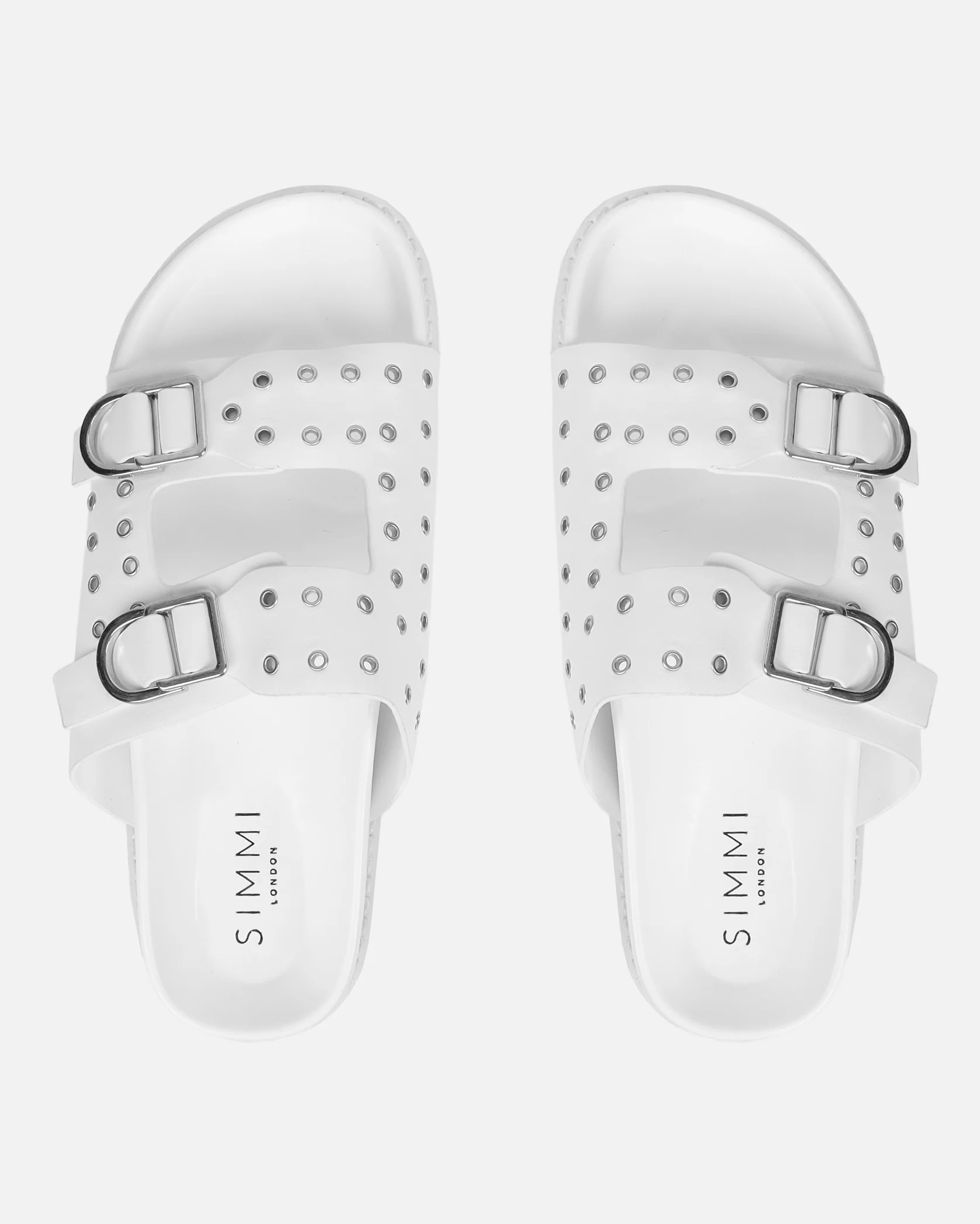 Tabi White Slider Sandals - Image 3